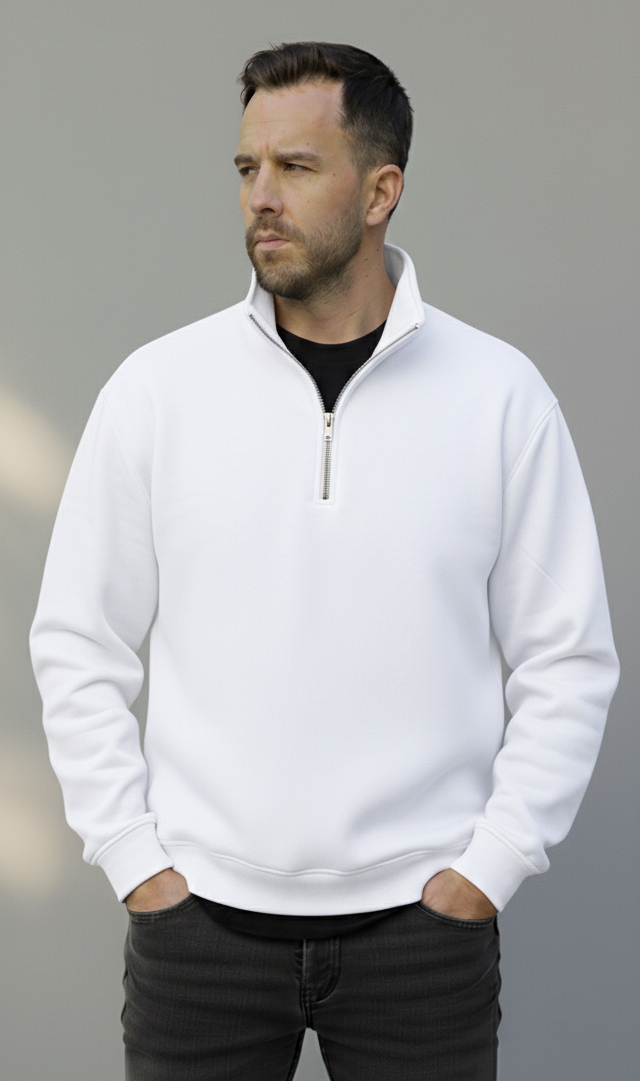 دورس نیم زیپ پارچه ۳ نخ‌ پفکی داخل کرکی