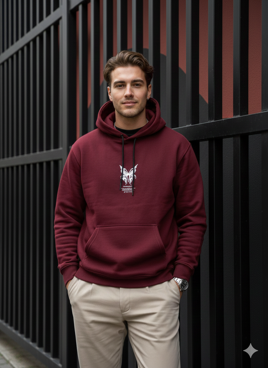 هودی دورس ۳ نخ مدل پروانه