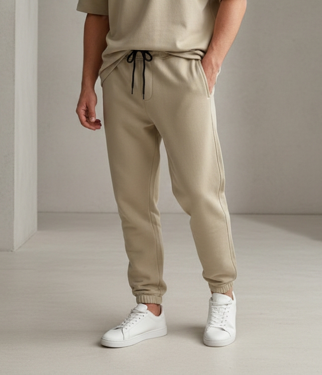 شلوار جاگر پارچه دورس ۳ نخ داخل کرکی