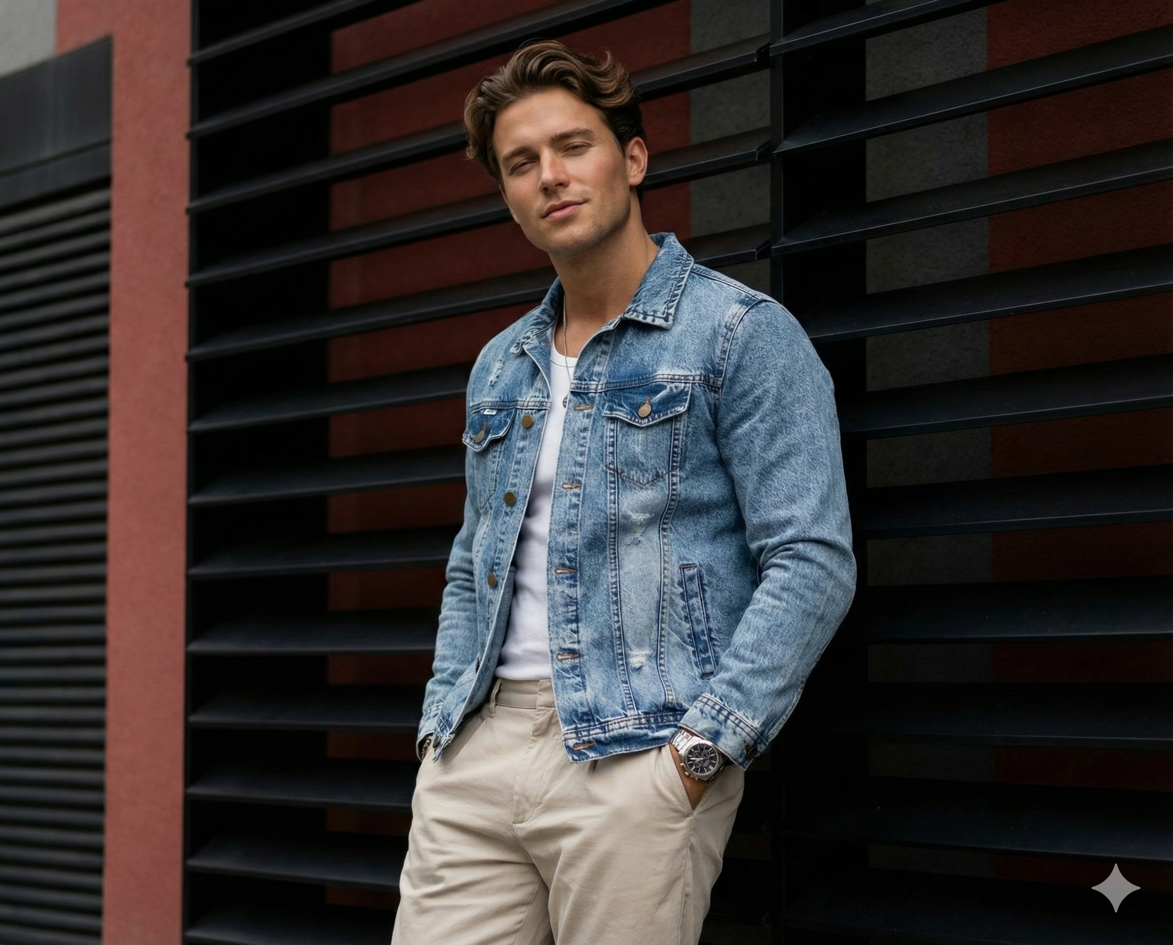 کت جین پارچه ترک برش فیت