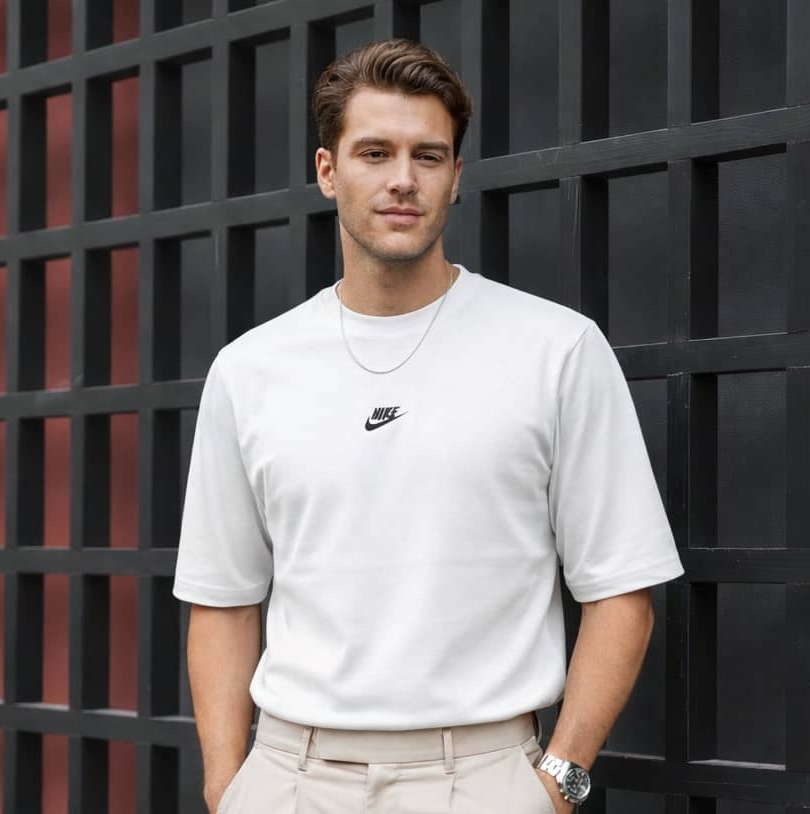تیشرت پارچه دورس NIKE برش باکس فیت