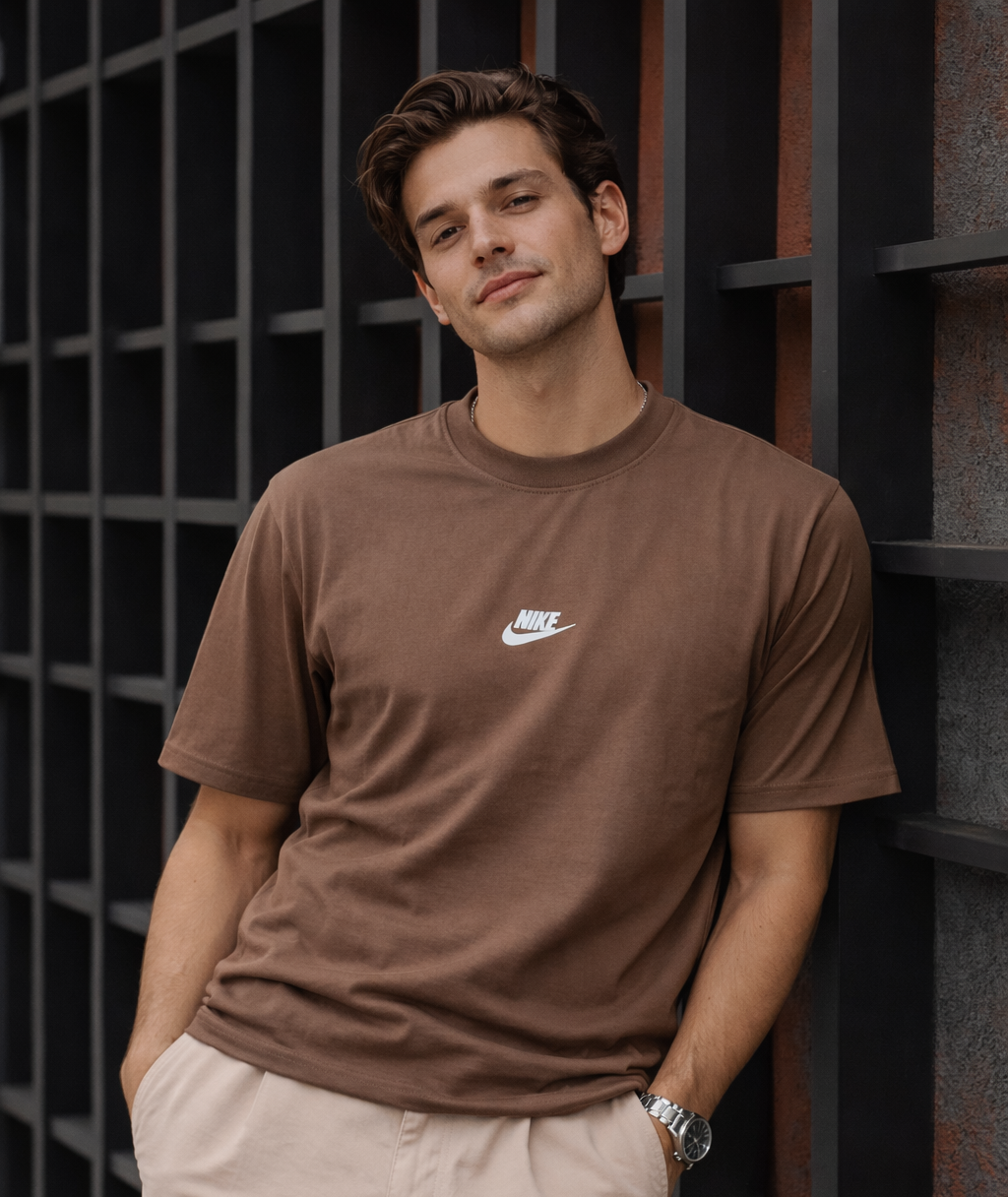 تیشرت پارچه دورس NIKE برش باکس فیت