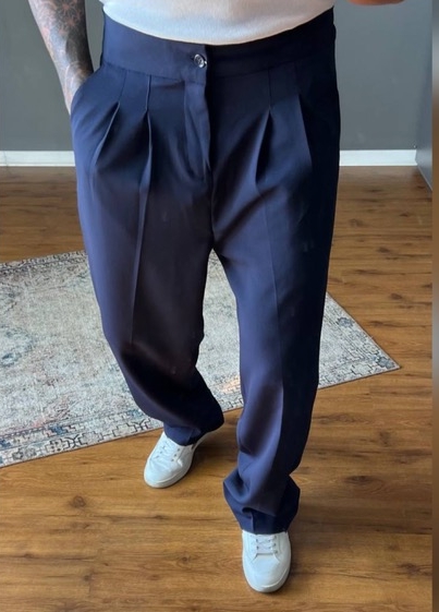 شلوار بگ پارچه سیلک(ابریشم) لَخت