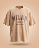 تیشرت MILAN کرم پارچه دورس چاپ زول