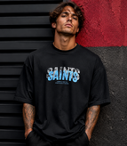 تیشرت مردانه SAINTS مشکی پارچه دورس