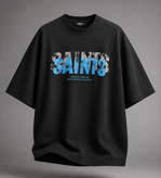 تیشرت مردانه SAINTS مشکی پارچه دورس