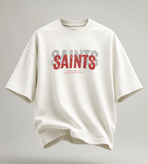تیشرت مردانه SAINTS سفید پارچه دورس