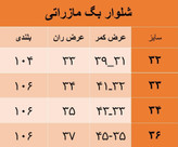شلوار مردانه نیم بگ مشکی پارچه مازراتی پیلی دار